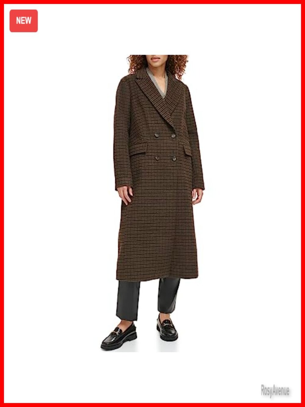 Wool Blend Maxi Double Breasted Coat Blazer Business Casual